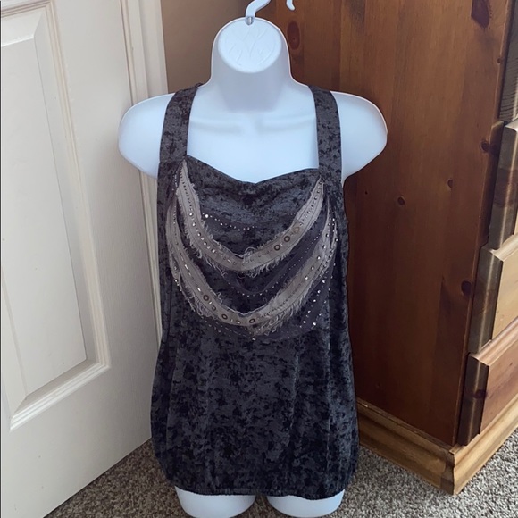 Miss Me Black & Gray Tank - Picture 5 of 6